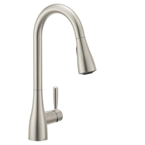 Moen Shoreway Single Handle Pull-Down Kitchen Faucet with Power Clean and Reflex Spot Resist Stainless 87236SRS