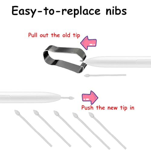 Image of Tab S10 FE S Pen Replacement for Samsung Galaxy Tab S10 FE,S10 Lite,Tab S10 FE Stylus Pen Replacement for Galaxy Tab S10 FE S Pen with Tips /Nibs (Beige)