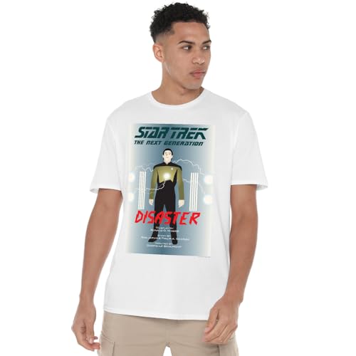 Star Trek TNG t-shirt coton blanc vetement unisexe serie de science-fiction