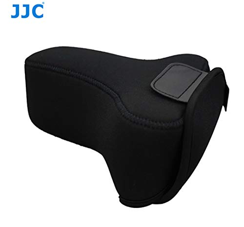 Jjc Black Ultra Light Neoprene Camera Case For Sony A6600 A6500 A6400 A6300 A6100 A6000 A5100 W/55-210Mm Lens, Pouch Bag For Fujifilm Fuji X-T30 X-T20 X-T10 W/ 55-200Mm Lens, Elastic, Water Resistant #TOP5