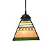 Produktbild Leuchten, Tiffany-Art-Mini-Anhänger-Licht, Pyramide Glaspendelleuchte, Deckenpendelleuchte Fixture 6-Inch Schatten, for Esszimmer Kitchen Island Schlafzimmer, E26 / E27-Beleuchtungskörper Erleuchtung