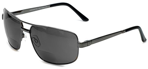 Grand Banks 476BF Polarized Bi-Focal Metal Reading Sunglassess