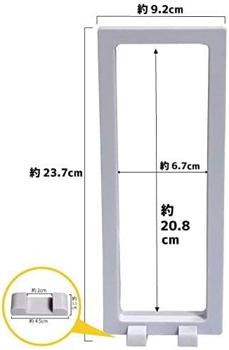最安値挑戦 ディスプレイスタンド 5個セット アクリルキーホルダー ラバーストラップ ディスプレイケース 展示ホルダー アクキー ラバスト 缶バッジ Sxp 長方形 ホワイト Casabianca Ba