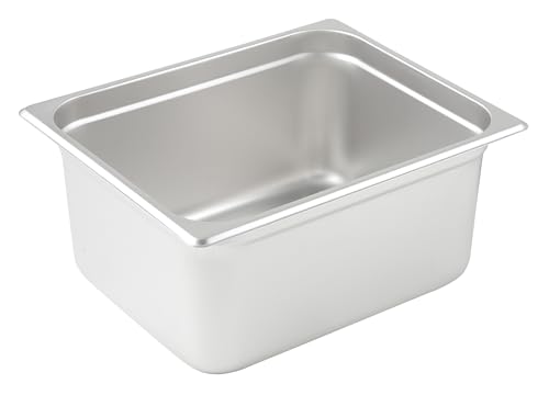 Winco Anti-Jamming Steam Pan, Half-Size x 6-Inch