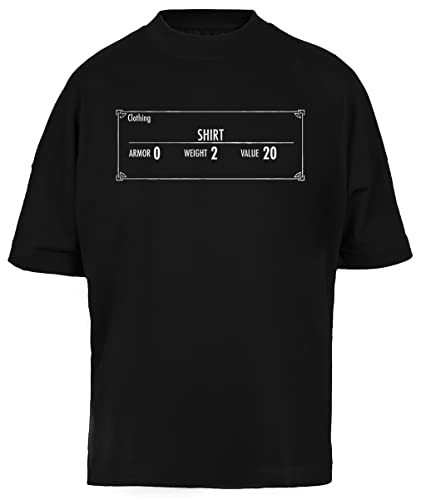 T-Shirt Oversize Noir Unisexe Baggy Tee Au Sommet du Monde mode urbaine ample