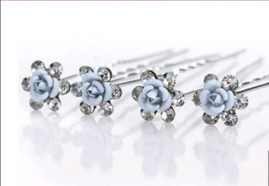 Miniatura 6 de Vpang 20 horquillas para el cabello de cristal con diamantes de imitación para boda, accesorios decorativos para el cabello para mujer, accesorios