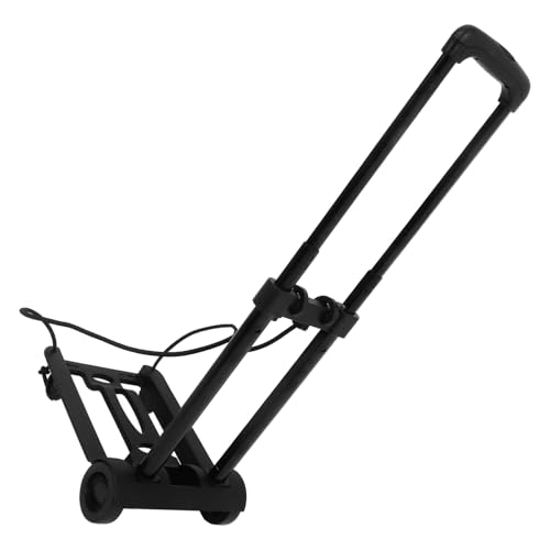 Carrito de mano plegable SEWACC con ruedas 2 ruedas negro miniatura 1