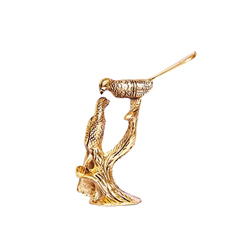 Image of KridayKraft Love Birds Couple Kissing Sitting on Tree Branch Showpiece Figurines for Home Decor