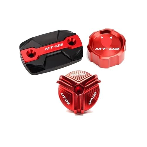 Réservoir liquide frein cache maître-cylindre arrière et bouchon huile moto MT03 2015-2024