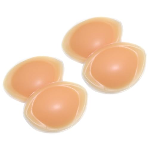 CALLARON 2 Pares Almohadillas de silicona para el chaquetas americanas cojín de gel Rellenos para sujetadores almohadillas para orejas de sujetador extraíbles inserto de sujetador