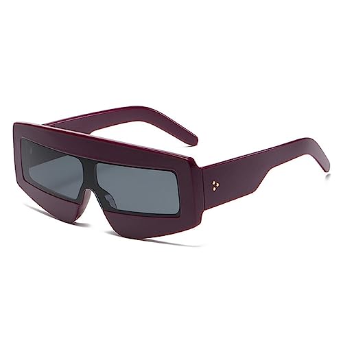 Lunettes de soleil rectangulaires MUTYNE grand format d'une finition remarquable