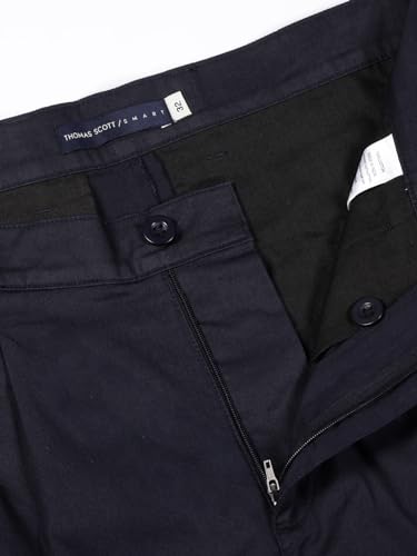 Image of Thomas Scott Men's | Solid | Mid Rise | Light Weight | 100% Cotton | Casual | Chino | Shorts for Men