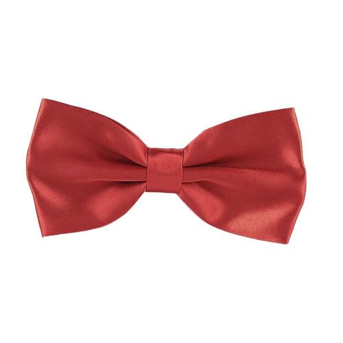Image of Mens Classic Solid colour Bowtie 6pcs /12pcs Combo Pre-tied Satin polyester Formal tuxedo Bow tie Set For Boy Women and Men & Adjustable Length