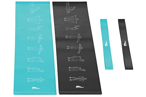 Crivit Bandas de fitness para fitness, deporte, cuerpo, entrenamiento, banda finessband negro/azul