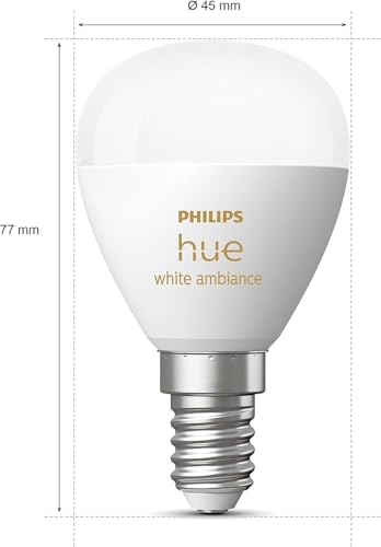 Ampoule connectée Led sphérique Philips Hue E14 Ambiance - vue 10