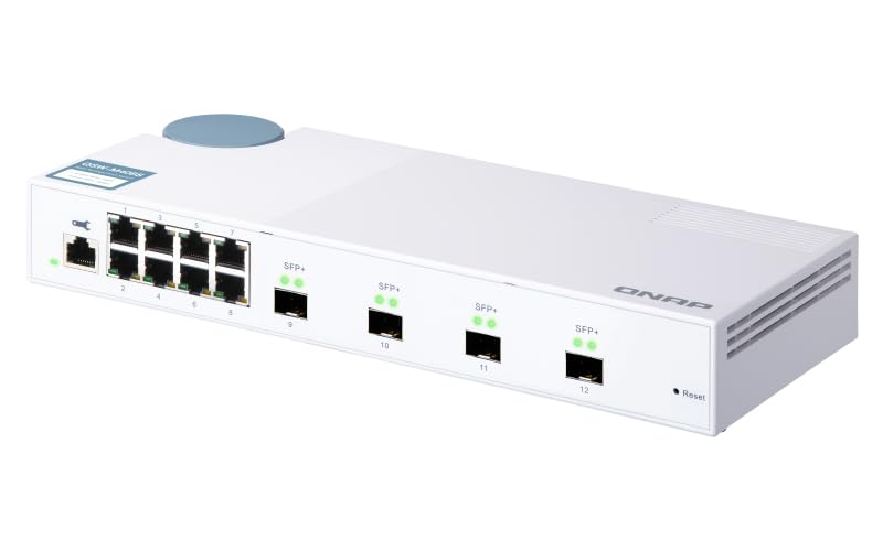 QNAP QSW-M408S QSW-M408S, 8 port 1Gbps, 4 port 10GbE SFP+