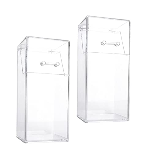 minkissy 2個透明 収納ボックス ペンホルダー 文房具 化粧ブラシ オーガナイザー デスク整理 大容量 スリッシュ デザイン 環境に優しい素材