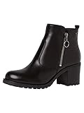 Obermaterial aus echtem Leder Tamaris Damen Stiefelette 1-1-25015-25 001 normal Größe: 38 EU