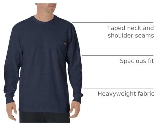 Image of Dickies Men's Big and Tall Long Sleeve Heavyweight Crew Neck