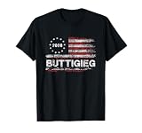 Pete Buttigieg 2028 For President Election Campaign US Flag T-Shirt