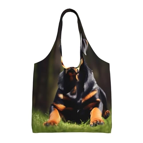Sac en toile Rottweiler noir robuste pour ranger toutes ses affaires