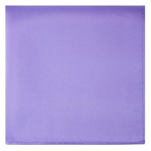 Image of KissTies 6PCS Satin Pocket Square Plain Color Handkerchief Gift Set