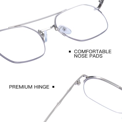 Cyxus Photochromic Glasses for Men Women with Blue Light Blocking 8344 | UV Protection, Eye Protection，Classic Aviator Style，Ideal for Computer Screen Daily Wear — view 5