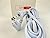OMNIHIL [UL Listed] White 10 Feet Long AC Power Cord Compatible with Samsung Smart TV 2 Prong Version F (P/N: 3903-001117 3903-001295)