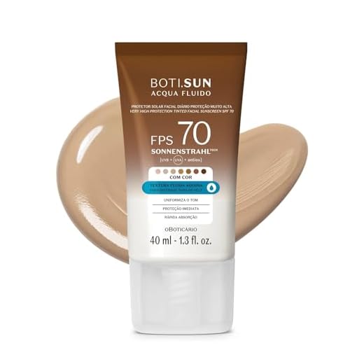 Protetor Solar Facial Com Cor FPS70 Boti.Sun Cor 3.0 40ml