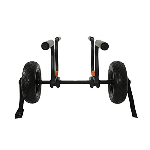 Image of Pelican Canoe Kayak and SUP Transport Cart Sport Deluxe Cart for Canoe, Kayak and SUP - Adjustable Width - 2 Height Positions - Airless Tires - Heavy Dutty and Resistant - Easy to Assemble