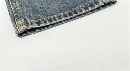 Men's Baggy Vintage Distressed Patchwork Straight Loose High Street Hip-Hop Long Pants Jeans4