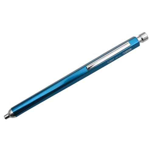 Image of OHTO GS01 Ballpoint Pen 0.7mm Medium Tip Black Ink | Blue Metal Body | Smooth Writing Japanese Pen for Office & Professional Use Made In Japan