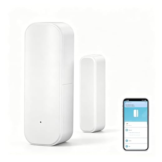 WiFi Türsensor Fenster Detektor: Smart Window Contact Sensor, Wireless Magnetic Door Open Detector with Free Bentification Alerts, Compatible with Alexa Google Assistant (1-Pack)