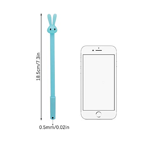 SITAKE - 12 penne kawaii con inchiostro nero, 0,5