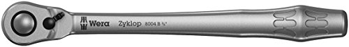 Wera 05004034001 8004 B Zyklop Metal Ratchet with Switch Lever and 3/8' Drive, 3/8 inch x 222.0 mm