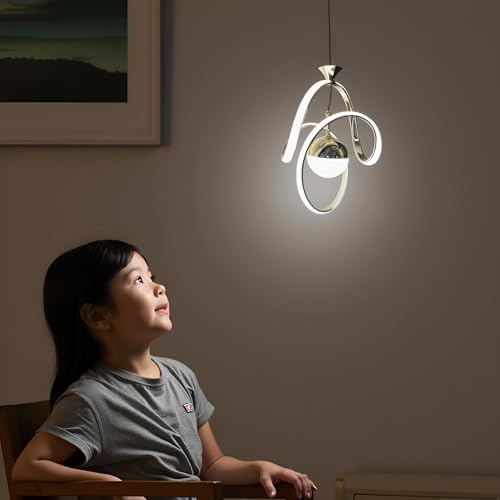 Image of Hanging Lights for Living Room, Pendant Lights for Ceiling, Hanging Lights for Home Decoration and Modern Lamps for Hotels and Cafe (Warm, Natural, Cool White) (Pack of 1)