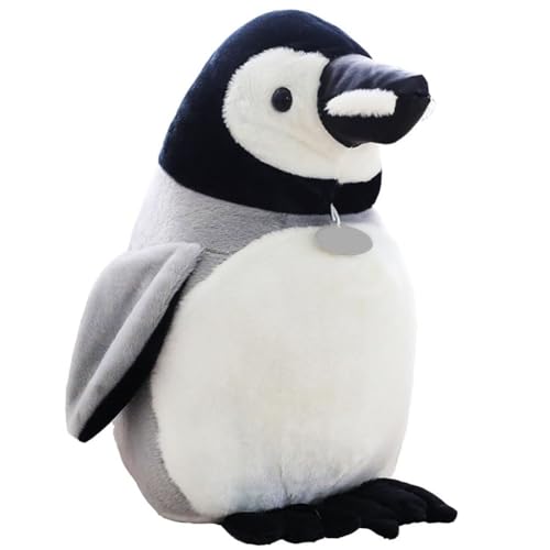 MOPQMKT Pluche pinguïn 25 cm pluche speelgoed pinguïn zacht pinguïn pluche kussen pinguïn decoratie voor kinderen jongens vrienden verjaardag Kerstmis