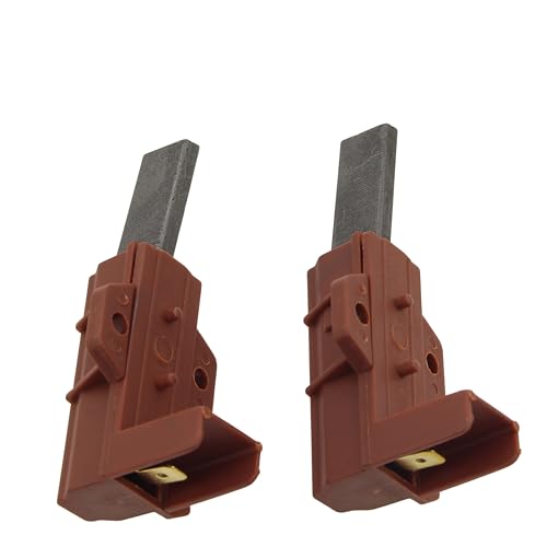 Lot de 2 brosses en carbone avec support pour machine à laver - Compatibles avec Hotpoint, Indesit, Ariston et Zanussi