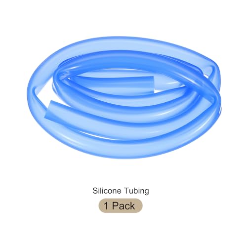 Image of 3.3ft 3 /8 inch ID x 1 /2 inch OD Silicone Tubing Blue Industrial Plastic Tubing Pure Silicone Hoses for Pump Siphoning Draining Irrigation Brewing