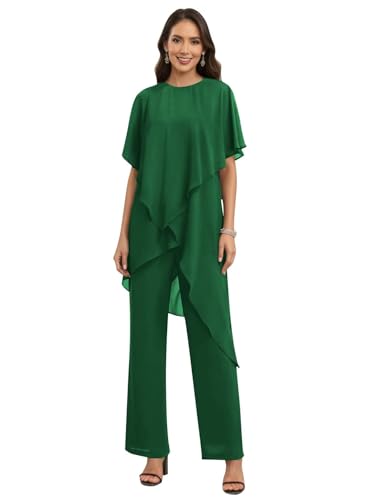 HYY 2 Pieces Mother of The Groom Pant Suits Boat