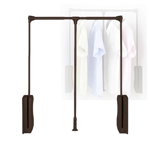 Capacité de 66 LB pour cette tringle de penderie rétractable et réglable