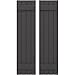 Ekena Millwork ARW101BB414X79SMH Americraft Four 2 Exterior Real Wood Joined Board-n-Batten Shutters (Per Pair), 14"W x 79"H, Shadow Mountain