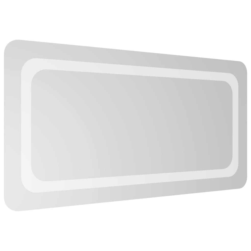 KGHFDVB LED Bathroom Mirror 40x80 cm, IP65 Waterproof Vanity Mirror with USB Interface, Wall Mounted Makeup with Hooks for Vertical or Horizontal Installation