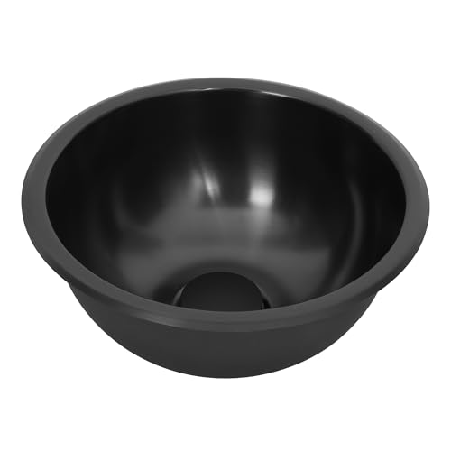 Image of Black RV Kitchen Sink,13 inch x 13 inch Stainless Steel Bar Sink,13 Inch Small Kitchen Sinks with Oval Features for Bathroom,Outdoor,RV and Bar, Included with Kitchen Sinks Drain Assembly