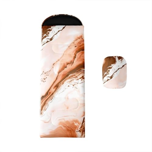 Saco de Dormir Erosebridal Color Naranja Tamaño Tw Capacidad Individual Rectangular miniatura 1