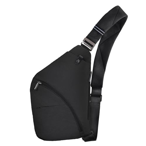 Image of OSOCE Crossbody Sling Bag, Water-Resistant Anti Theft Chest Pack, Minimalist Commuter Daypack for Travel Hiking Work