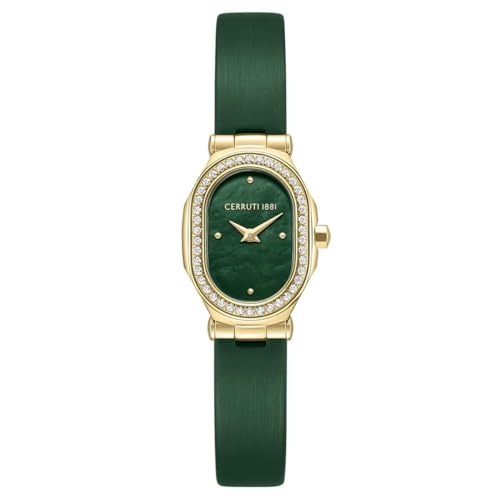 Cerruti 1881 - Montre Aosta - Quartz Mouvement de Montre - Largeur du boîtier: 29 mm - Acier Inoxydable - Green - 5 ATM