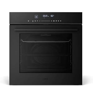 Klarstein Velaire Einbaubackofen 60 cm - 74L, 13 Funktionen, Energieeffizienz A+, Touch-Bedienung, Timer, Backofen Einbaugerät, Leicht zu Reinigen, Schwarz
