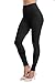 Kotii Women's High Waist Soft Full Length Leggings, Black, One Size