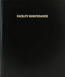 BookFactory Facility Maintenance Log Book/Journal/Logbook, Black Hardbound (XLog-120-7CS-A-L-Black(Facility Maintenance Log Book))